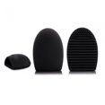 thumbnail image 1 of Nettoyant pour Brosses Cosmétiques en Forme de Coquille d'Œuf 3 en 1 - Noir, 1 of 1
