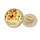 thumbnail image 1 of Pizza Italia tomate alimentos hoja Broche de oro metálico circular, 1 of 3
