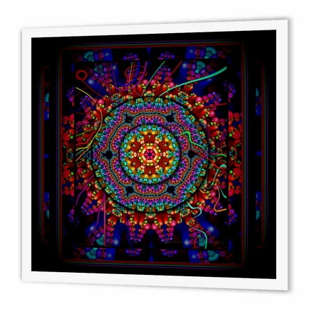 3dRose MANDALA 4 mandala india buddhism hinduism psychedellic new age harmony balance meditation, Iron On Heat Transfer, 10 by 10-inch, For White (Best 0 Percent Balance Transfer)