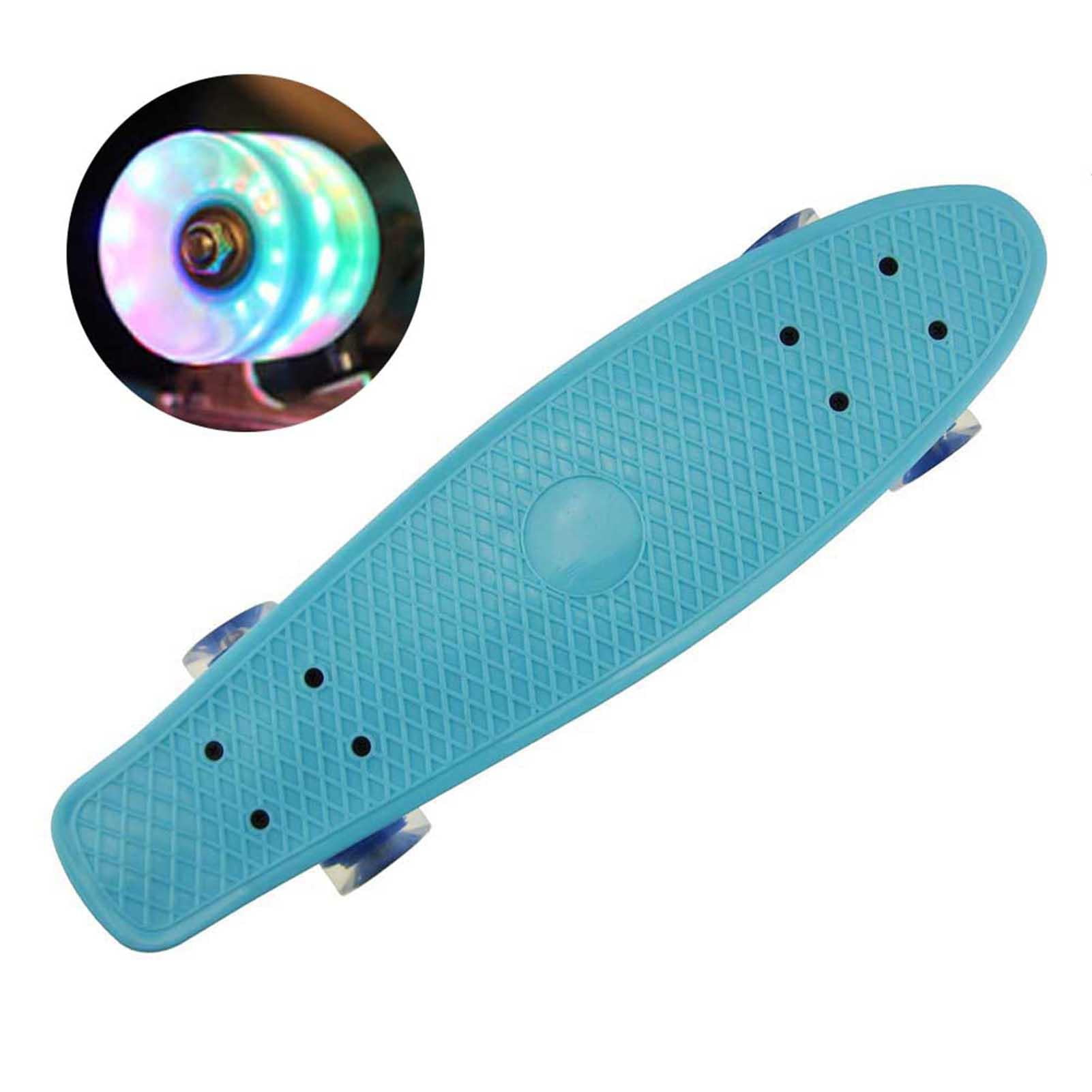 Beginner Skateboards 22 Inch Mini Cruiser Retro Skateboard for Kids
