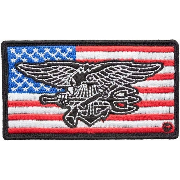 US Navy Seal Eagle American Flag Patch, US Flag Patches