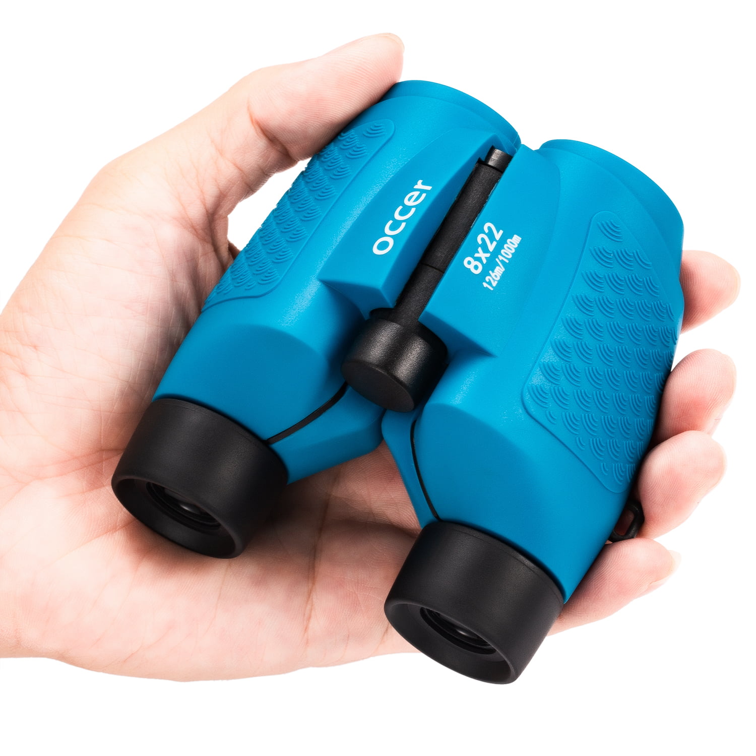 Lightweight 8x22 Kids Binoculars for Teen Youth Child occer Kids Fixed Focus Binoculars with High Resolution Cute Toys for 4-9 Year Old Girls Boys Birthday Gifts Blue