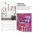 thumbnail image 3 of 50pcs Stainless Steel Pegboard Hook Locks Pegboard Hooks Accessories for Store, 3 of 5
