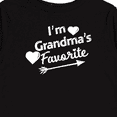 thumbnail image 4 of Inktastic I'm Grandma's Favorite with Arrow and Hearts Boys or Girls Long Sleeve Toddler T-Shirt, 4 of 5
