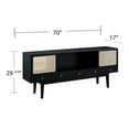 thumbnail image 4 of Holly & Martin Simms Midcentury Modern Media Console, for TVs up to 68", Black, 4 of 13