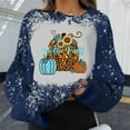 thumbnail image 4 of Mode Jour de L'action de Grâce Manches Longues Femmes Sweat-Shirts Imprimés, 4 of 6