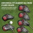 thumbnail image 5 of Iron Head Covers for Golf Clubs 12 Piece Set Synthetic Leather Deluxe Club Headcover Universal Fit Main Iron Clubs Gift for Golfer, 5 of 7