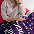 thumbnail image 4 of Gifts For Women/Men, Little Reminders Purple Gifts Blanket 60"X50", Mental Health Gifts, Inspirational Gifts For Women, Motivational/Encouragement Gifts For Women Men, Christmas Birthday Gifts, 4 of 12