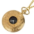 thumbnail image 1 of Gold Plated Anti-Tarnish Pocket Watch with Small Openface Easy to Read Time, PW-61-Gold, 1 of 6
