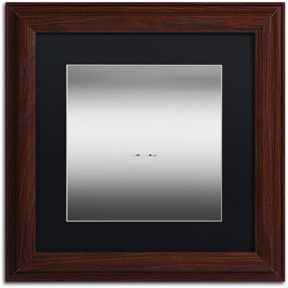 Trademark Fine Art "Loch Ness" Canvas Art by Dave MacVicar, Black Matte, Wood Frame