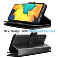 thumbnail image 4 of Tekcoo Wallet Case For Galaxy A10 / A20 / A30 / A50 / A70, Tekcoo [Black] Luxury PU Leather Wallet Case Wrist Strap Flip Folio [Detachable Magnetic Hard Case] & Kickstand ID&Credit Card Slots, 4 of 6