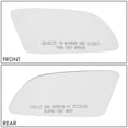 thumbnail image 5 of DNA Motoring SMP-024-R For 1978 to 1996 Chevy Monte Carlo/Corvette/Pontiac Fiero Right Side Door Rear View Mirror Glass Replacement Lens 85 86 87 88 89 90 91 92 93 94 95, 5 of 5