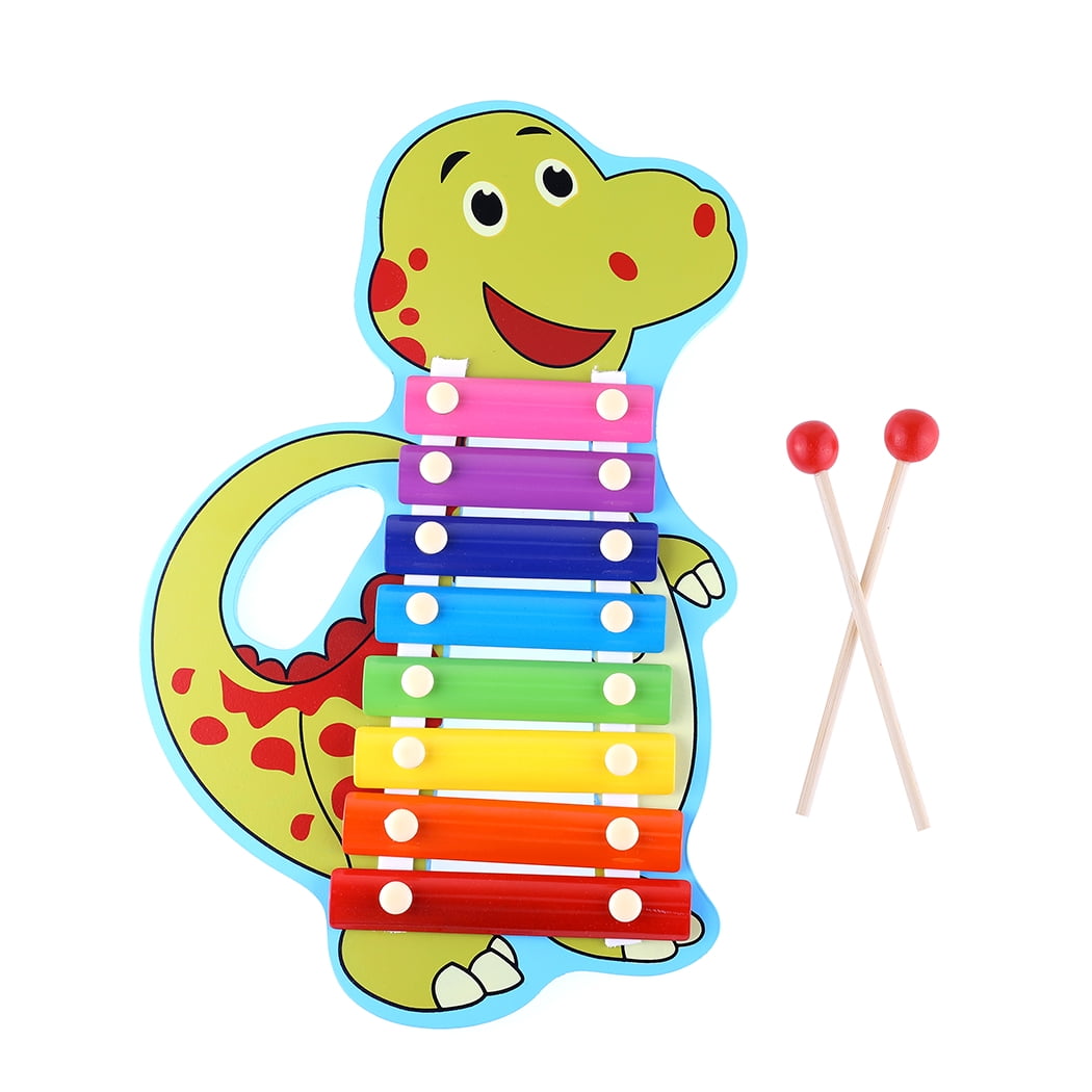 veZve Baby Xylophone Musical Toy Instrument for Kids 3 to 6 Years Old, Dino