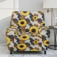thumbnail image 2 of FOR U DESIGNS Sunflower Cow Pattern Recliner Chair Covers Elastic Recliner Sofa Slipcovers with Armrest, Wear-Resistan Sofas Couches Slip Covers for Pet,Kids, 2 of 8