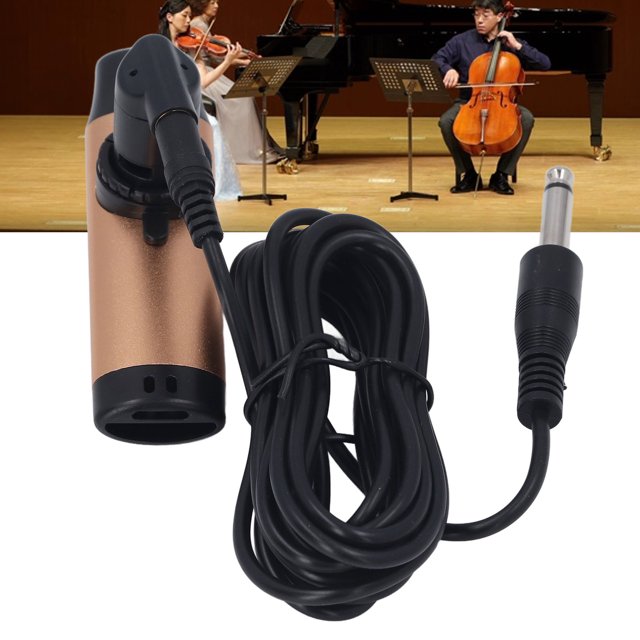 Kazoo Eléctrico Con Pastilla, 4.21x1.06x0.51in Kazoo de metal Profesional 5 Cable de piezas y Caja Reempplazables de Membranas Adicionales, Instrumento Musical de Tono Ajustable