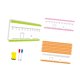 thumbnail image 4 of 21 Uds. Tarjetas de tablero de borrado en seco con líneas numéricas, juego de escritura de doble cara, juego de suma y resta para suministros para el, 4 of 7
