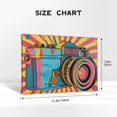 thumbnail image 4 of 8x12 inch Canvas Hanging Picture Colorful Retro Camera,Photo Studio Wall Art Decor Poster & Prints,Modern Style Colorful Retro Camera Painting Canvas,Gift For Shutterbug,Bedroom,Study Decor, 4 of 6