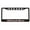 black/carbon/white, variant on Pitbull Mom with Paw Prints(Dog Lovers) Style Heavy Duty Metal License Plate Frame Personalised/Car Accessories Car Tag Holder Cover (Chrome/Carbon/Light Pink)