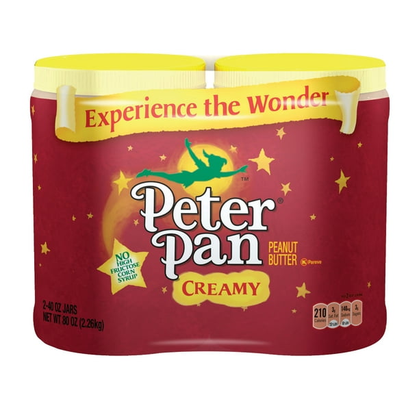 Peter Pan Original Peanut Butter Creamy Peanut Butter 80 Oz Walmart