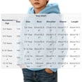 thumbnail image 3 of Lutiedan Boys Girls Sherpa Fleece Hoodie Kids Casual Fuzzy Sweatshirt Plush Winter Warm Hooded Pullover Tops Size 3-14,Sky Blue, 3 of 7