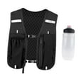 thumbnail image 2 of Chaleco de hidratación ligero para hombres y mujeres, ajustable, transpirable, para acampar Negro, 2 of 9