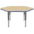 thumbnail image 5 of ECR4Kids 60in Flower Premium Thermo-Fused Adjustable Activity Table Maple/Blue/Black - Super Leg, 5 of 8
