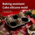 thumbnail image 2 of Silicone Gingerbread House Mold - Food Grade Non-Stick Baking Mold For Christmas Cookies & Cake, Reusable Heat-Resistant With Easy Release Design, 2 of 16