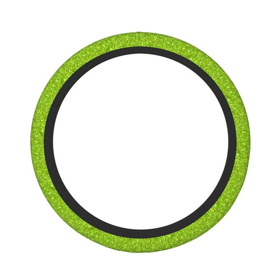 Picia Lime green glitter Car Steering Wheel Cover, Non-Slip, Breathable, Universal 15 inch