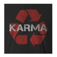 thumbnail image 2 of 9 Crowns Tees What Goes Around Comes Around Karma Recycle T-Shirt-Mens (Juniors Black, Large), 2 of 4