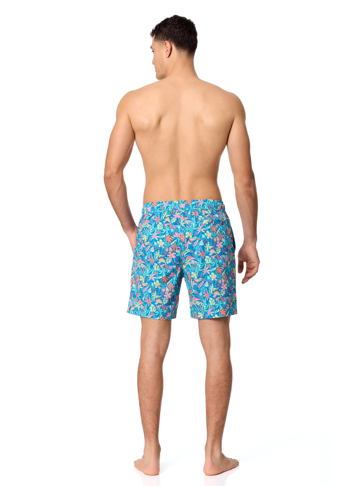 Rugged Shark Mens & Big Mens Swim Trunks, 7" Inseam, Sizes S-3XL