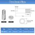 thumbnail image 2 of 5Pack Slotted Cylindrical Pin, M8 x 22mm 304 Stainless Steel Dowel with Nut, 2 of 6