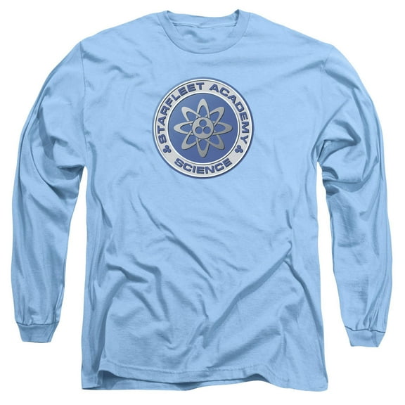 Star Trek Science Long Sleeve Adult 18/1 T-Shirt Carolina Blue