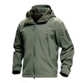 thumbnail image 2 of 2023 Mens Tactical Jacket Hiking Shark Skin Soft Shell Clothes Windbreaker Flight Pilot Hood Military Fleece Field Jacket Pants, 2 of 5