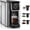 Black, variant on SiFENE 3-in-1 Single Serve Coffee Maker for K Cup Pods, Ground Coffee & Tea, Removable Water Reservoir, Compact Brewer for Kitchen, Office & Dorm Use, White