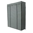 thumbnail image 5 of Zimtown Portable Closet Wardrobe with 5 Layers, 12 Grids, 1 Hanging Rod, Grey Cloth Cover, 5 of 8