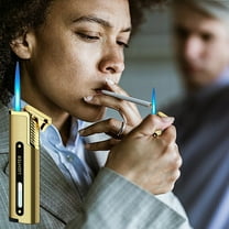 Taicans Windproof Butane Lighter - Adjustable Blue Flame Torch (Refillable),Pocket-Sized for Cigarettes/Candles/Outdoor Use | Ideal Men's Gift & Practical Tool