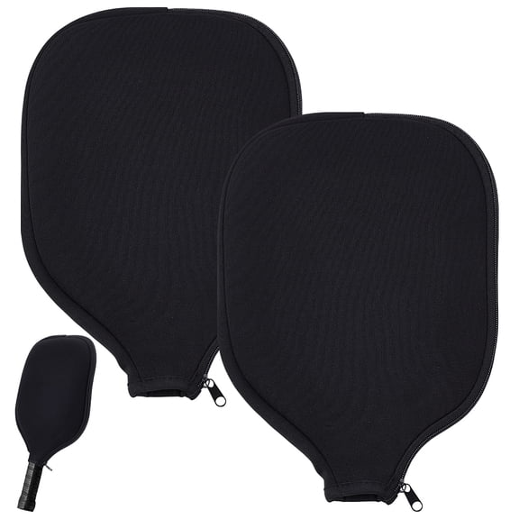 CUTHOLLOW 2PCS Pickleball Paddle Cover with Zipper Compatible with with 11.81 x 7.87 Inch USAPA Paddles Neoprene Scratch-proof