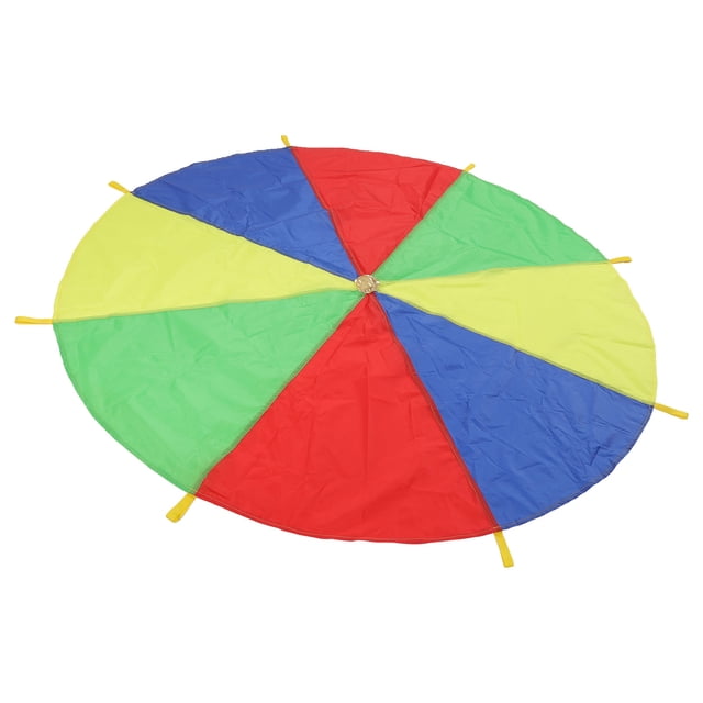 Outdoor Parachute Toy, Washable Color Perception Kids Parachute Game 190cm Diameter Build Muscles For Picnics