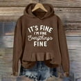 thumbnail image 2 of Womens Casual Long Sleeve Graphic Tee Shirts Hooded Sweatshirts Pullover Tops For Women, 2 of 4
