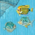 thumbnail image 3 of Eangee Home Design Fish Wall Decor Blue Discus, Capiz and Metal, Indoor / Outdoor Safe, 8x1x7 Inches, 3 of 4