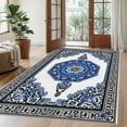 thumbnail image 4 of 6.5'x10' outdoor carpet runner carpet washable area rug for dining room low pile area rug vintage area rug, 4 of 10
