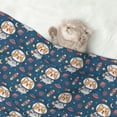 thumbnail image 2 of Yiaed Space Puppy Print Dog Blankets-Cat Blanket Washable for Couch Protection,Puppy Blanket, Soft Plush Reversible Throw Furniture Protector-, 2 of 8