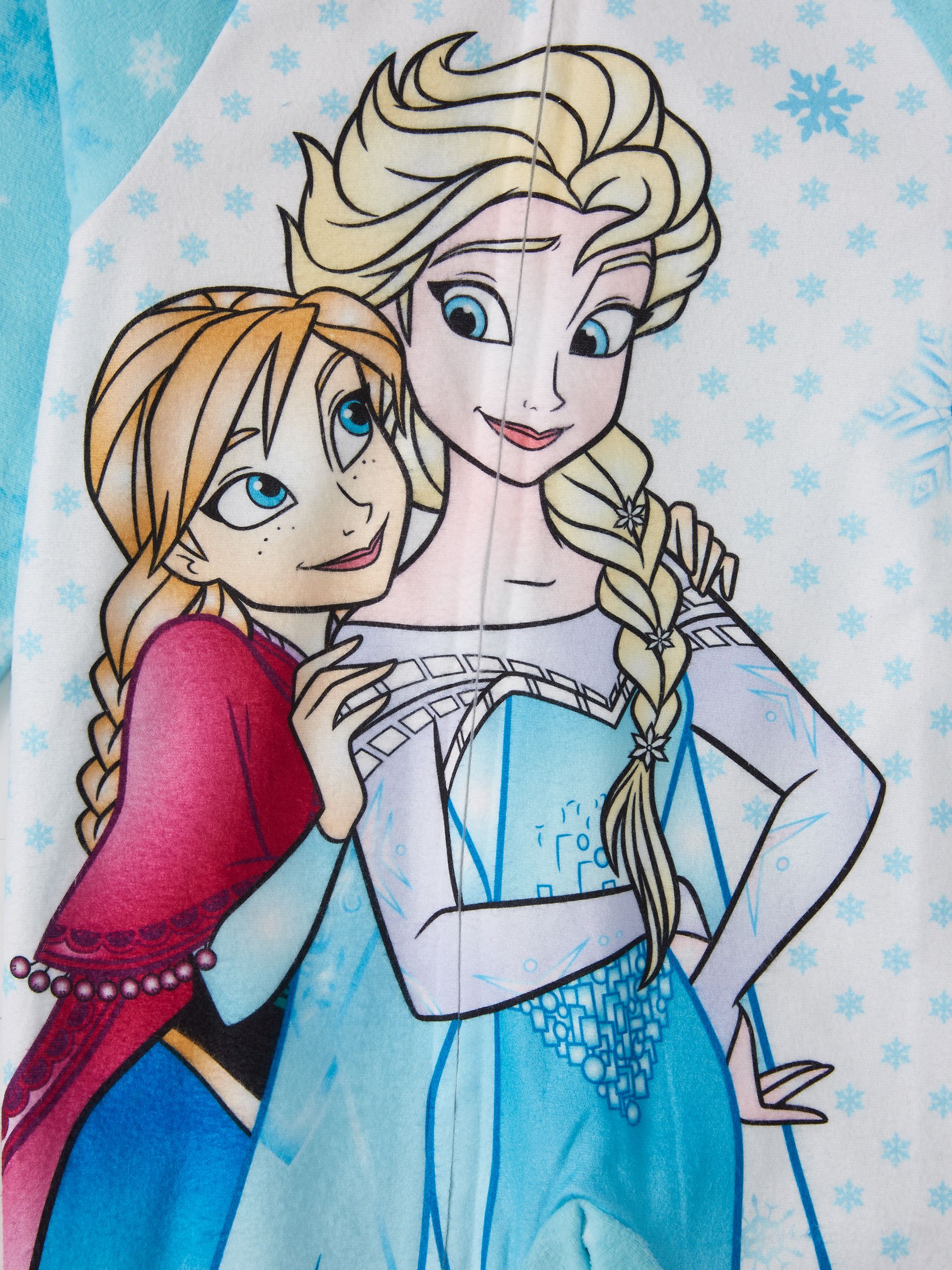 Disney Frozen Toddler Girl Anna & Elsa Microfleece Blanket Sleeper Pajamas - image 2 of 2