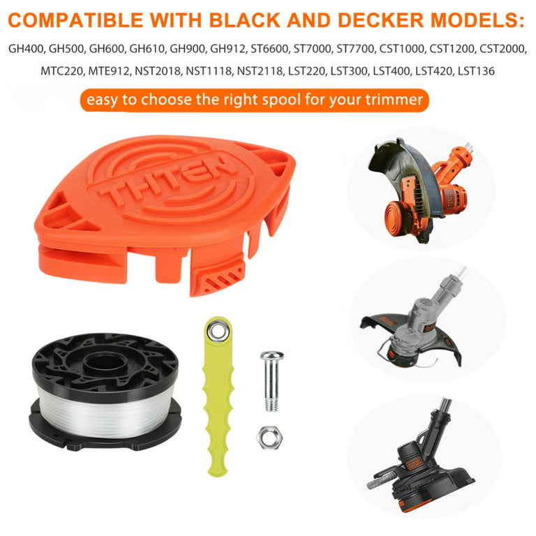 Auto Feed Spool Replace AF-100-3ZP RC-100-P For Black Decker GH900 GH600  GH610 String Trimmer 30ft Nylon Trimmer Line Scap Cover - AliExpress