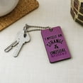 thumbnail image 2 of Beetlejuice Strange and Unusual Wood Wooden Rectangle Keychain Key Ring, 2 of 3