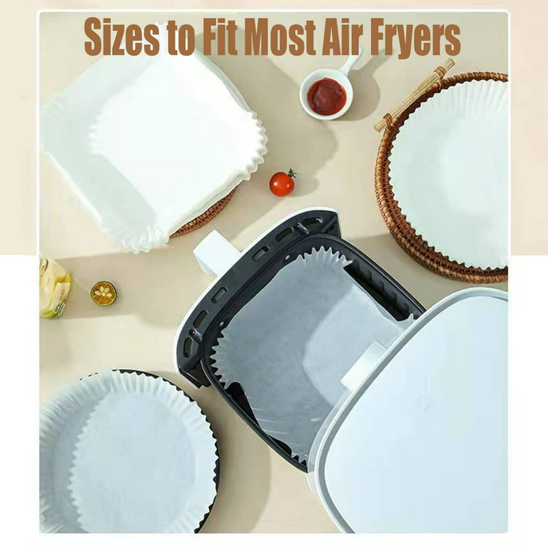 50/100/150/200pcs Air Fryer(Round/Square)Disposable Paper Liners