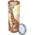 thumbnail image 2 of 1 Pcs Mama Baby Giraffes Skinny Tumbler with Lid, Stainless Steel Double Wall Insulated Slim Travel Tumbler Cup for Coffee Tea Beverages, 20 oz, 2 of 6
