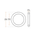 thumbnail image 2 of 2 Pcs Multi-Purpose Metal O Ring Buckle Welded 58x50x4mm for Hardware Bags, 2 of 3