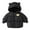 Black, variant on Kaemgyyd Toddler Baby Boys Girls down Jacket Solid Long Sleeve Lightweight Puffer Coat with Hood Infant Windproof Snow Outerwear