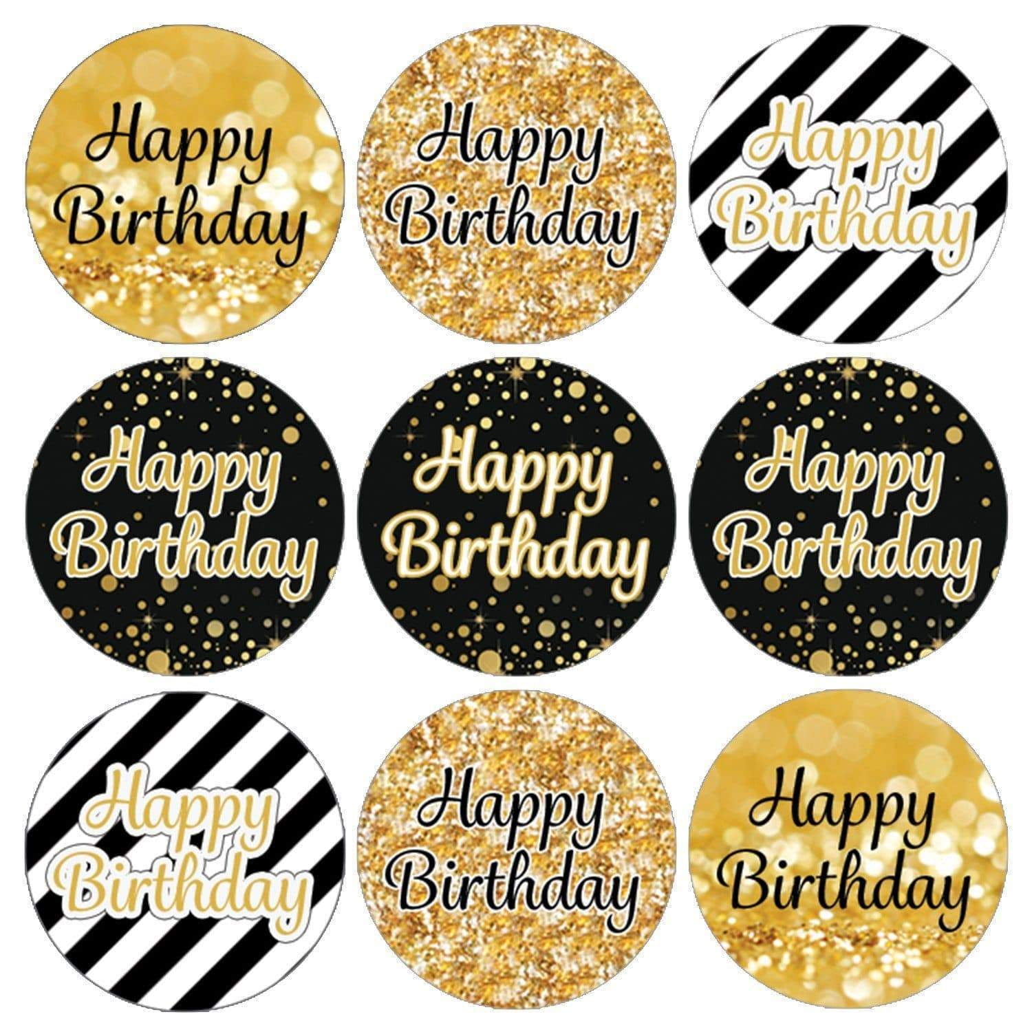 Custom Door Decals Vinyl Stickers Multiple Sizes Happy Age Birthday Dad Holidays and Occasions Happy Birthday Outdoor Luggage & Bumper Stickers for Cars Blue 14X10Inches Set of 10